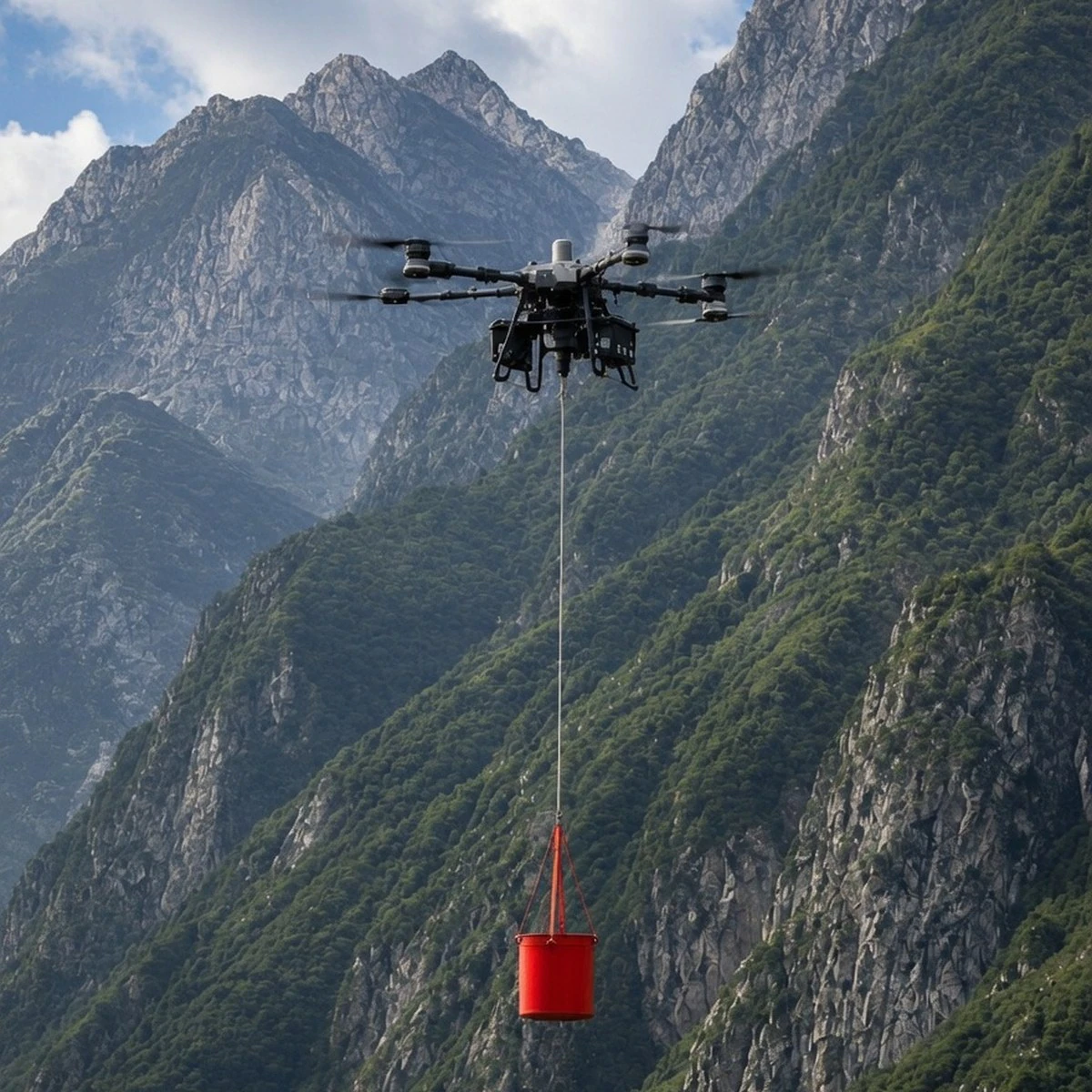 100L Drone Firefighting Bambi Bucket | TP-FC100-FFB