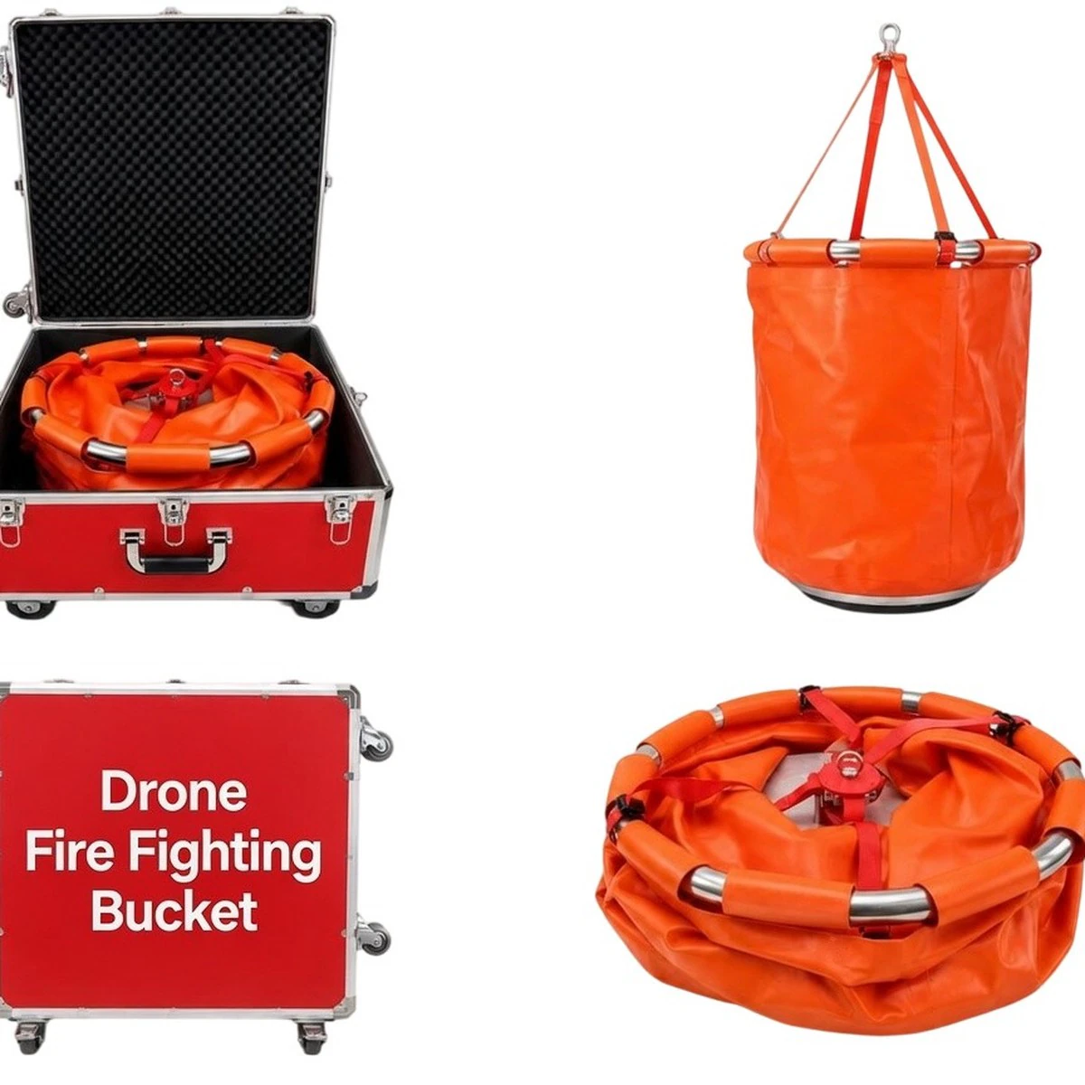 100L Drone Firefighting Bambi Bucket | TP-FC100-FFB — Firefighting Accessories — tethered UAV product image 4