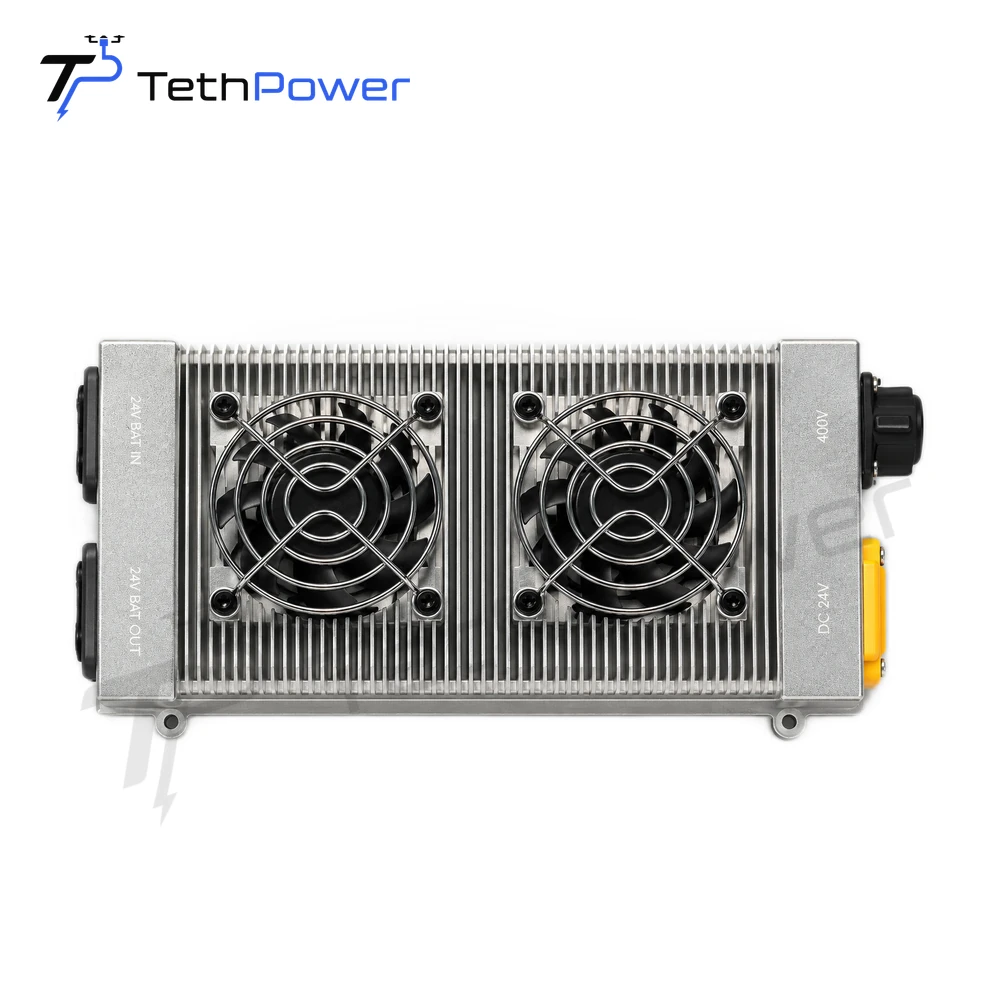 TethPower TP-P2.5 airborne power module dual-fan front face