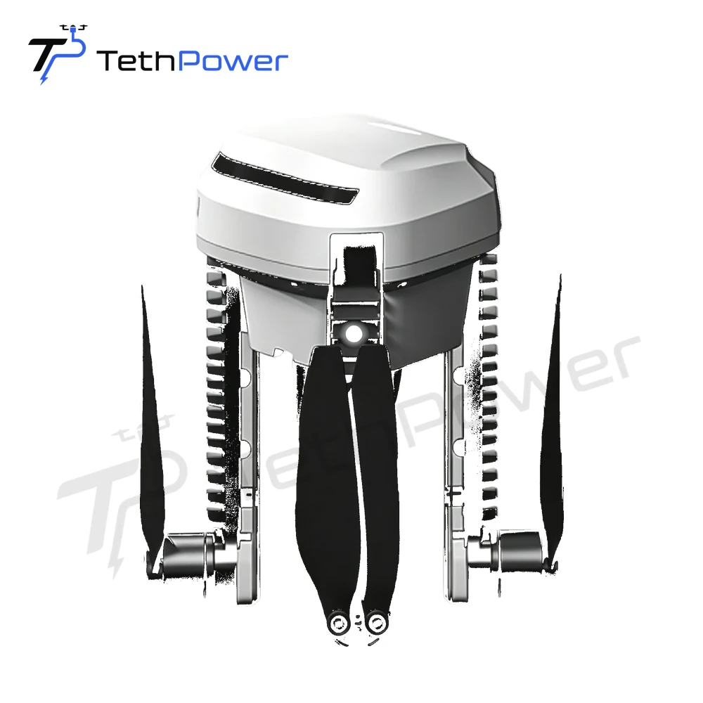 Tragbares Tether-Beleuchtungssystem im Taschenformat | TP-X1 — Tether-Stromversorgung — Produktabbildung eines Tether-UAV-Systems 3