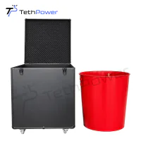TethPower TP-FC100-FFB hard firefighting bucket and transport case