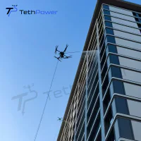 3,7-m-Teleskoplanze zur Drohnenreinigung | TP-SG02 — Reinigungszubehör — Produktabbildung eines Tether-UAV-Systems 4